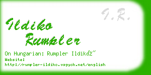 ildiko rumpler business card